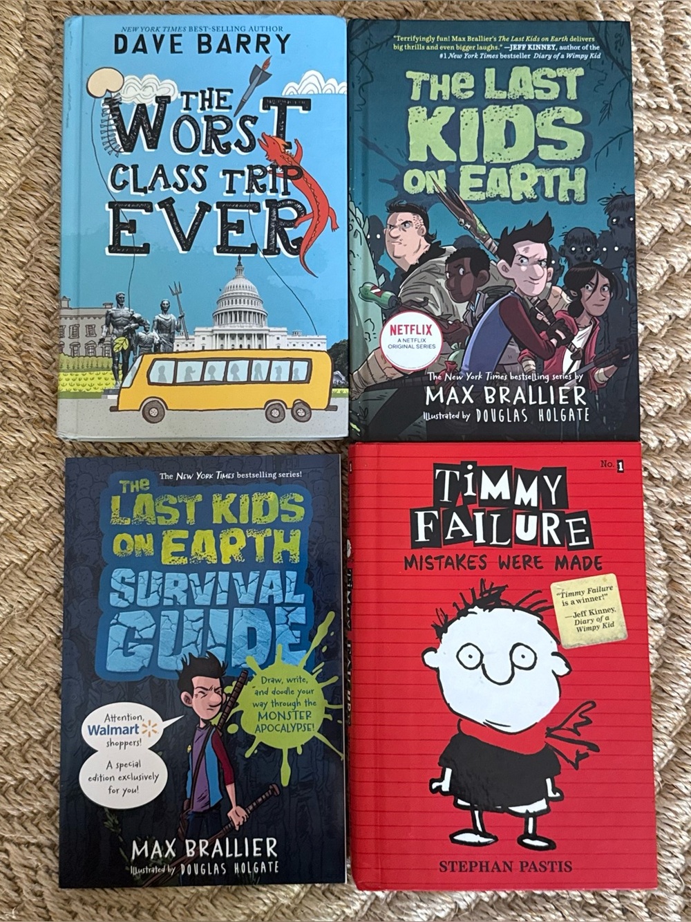 Children's Book Bundle Gift Set of 4 Hard Cover 2nd 3rd grade Summer Reading EUC